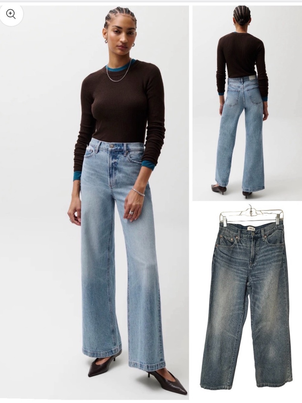 Anthropologie Pistola LANA HIGH RISE ULTRA WIDE LEG JEAN - High-Rise Wide-Leg